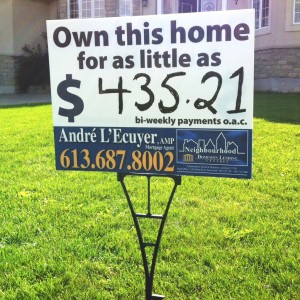 Branded Dry Erase Lawn Signs